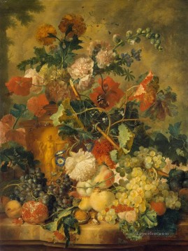 Flores y Frutas Jan van Huysum flores clásicas Pinturas al óleo